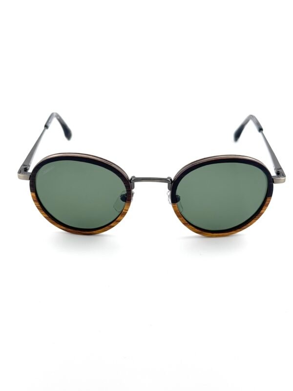 Sagaponack-ebony-kosso-wood-sunglasses Sagaponack ebony kosso wood round sunglasses UV400 polarized Monttuck New York