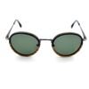 Sagaponack ebony kosso wood round sunglasses UV400 polarized Monttuck New York