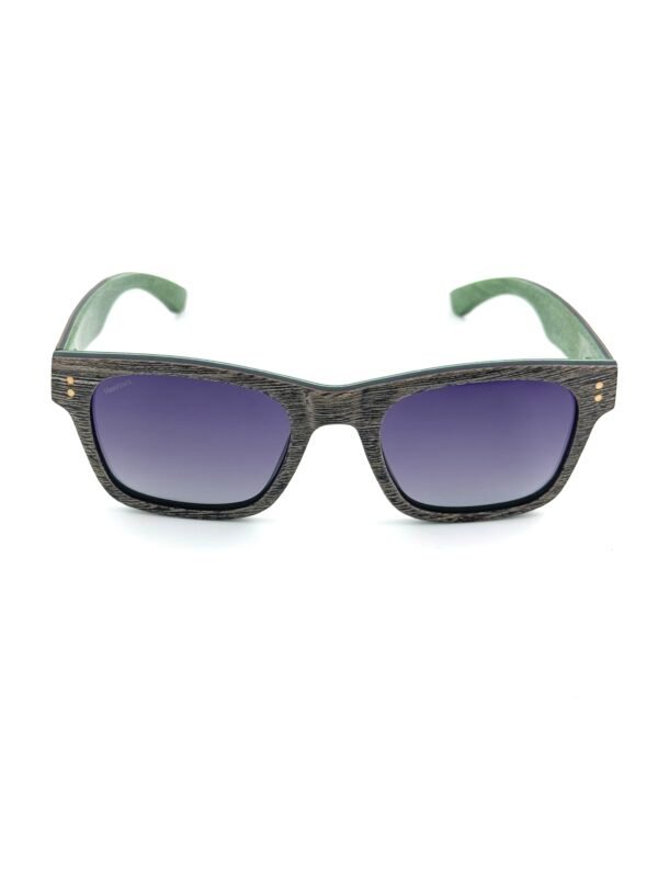 Wainscott - Wenge Wood Sunglasses - Monttuck Handcrafted wenge wood square sunglasses with polarized UV400 gradient lenses, Wainscott by Monttuck
