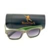 Handcrafted wenge wood square sunglasses with polarized UV400 gradient lenses, Wainscott by Monttuck
