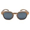 Handcrafted walnut wood square sunglasses with polarized UV400 lenses and carbon fiber temples, Sag Harbor by Monttuck