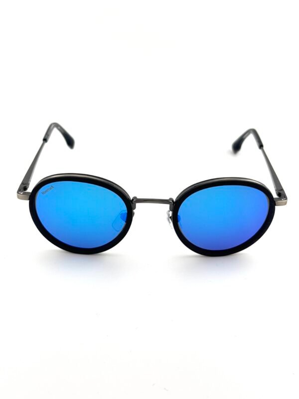 Handcrafted wood sunglasses with blue revo polarized lenses and anti-seawater coating, Atlantic by Monttuck