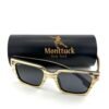 Handcrafted zebrawood square sunglasses with polarized UV400 lenses and carbon fiber temples, Zebra Sands by Monttuck