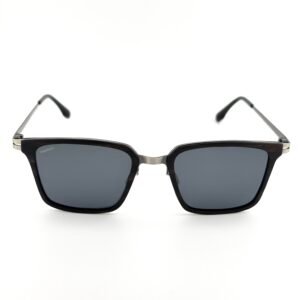 Handcrafted wood square sunglasses with polarized UV400 lenses and carbon fiber temples, Drift by Monttuck